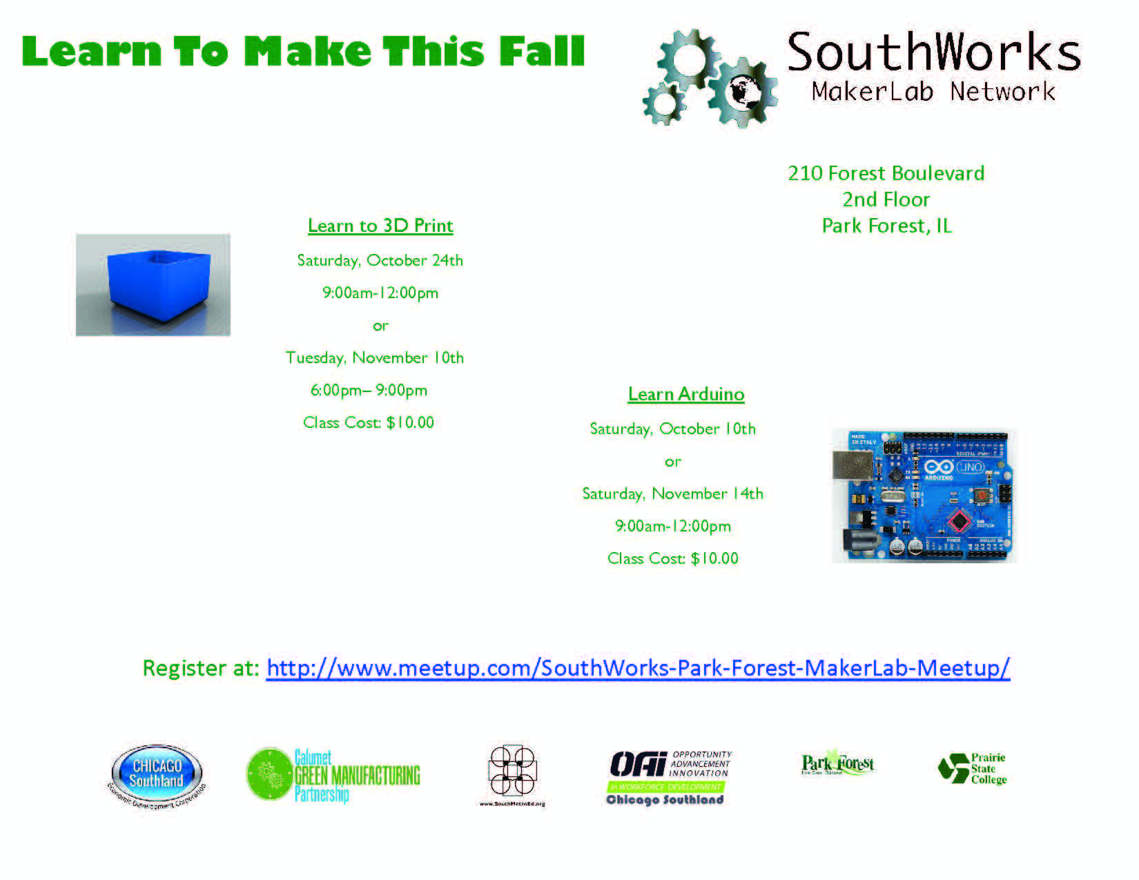 Flyer for Maker Space Workshops Oct and Nov.jpg